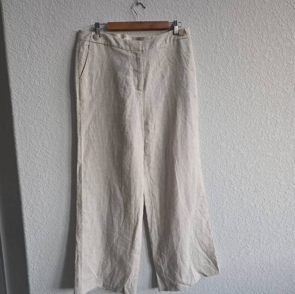 Boden Myra Wide Leg Linen Pants  Size 10 - Picture 7 of 12